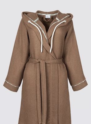 Ecocotton Naia dames badjas bruin