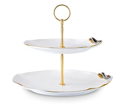 Karaca X Müge Anlı Bird-Themed Tiered Cookie Stand 27 cm