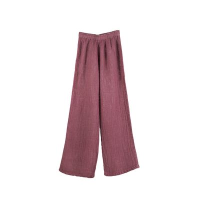 Buldans Amalfi 100% Linnen Broek Rustiek Bordeaux