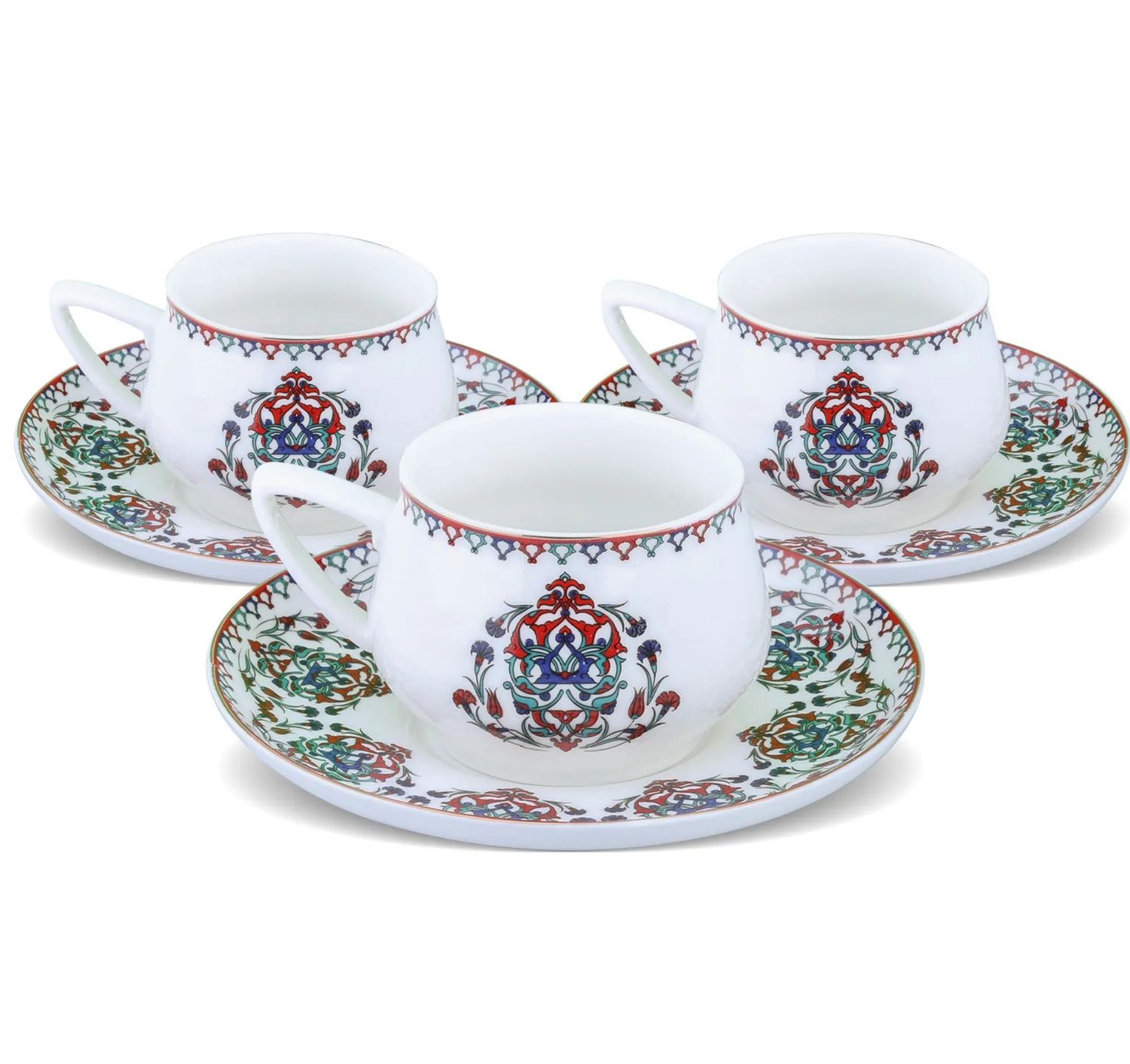 Karaca Nakkash 12 Piece Coffee Cup Set for 6 Person