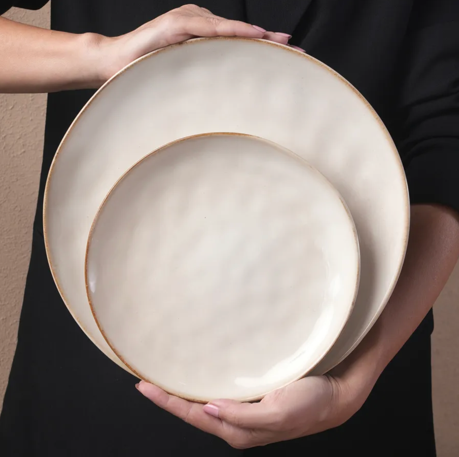 Karaca Aria Reactive, 24-delig Serviesset voor 6 personen, beige