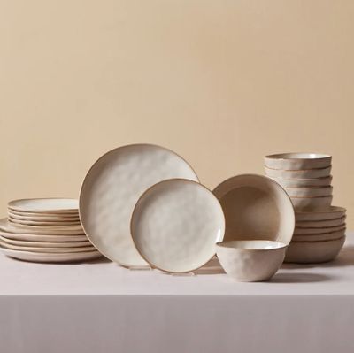 Karaca Aria Reactive, 24-delig Serviesset voor 6 personen, beige