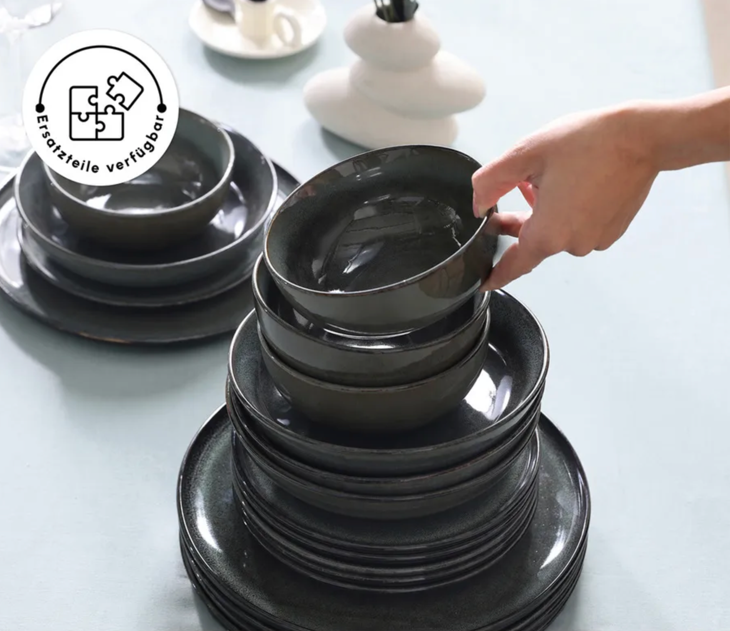 Karaca Fein Reactive Serviesset, 6 Persoons, 24 Delig