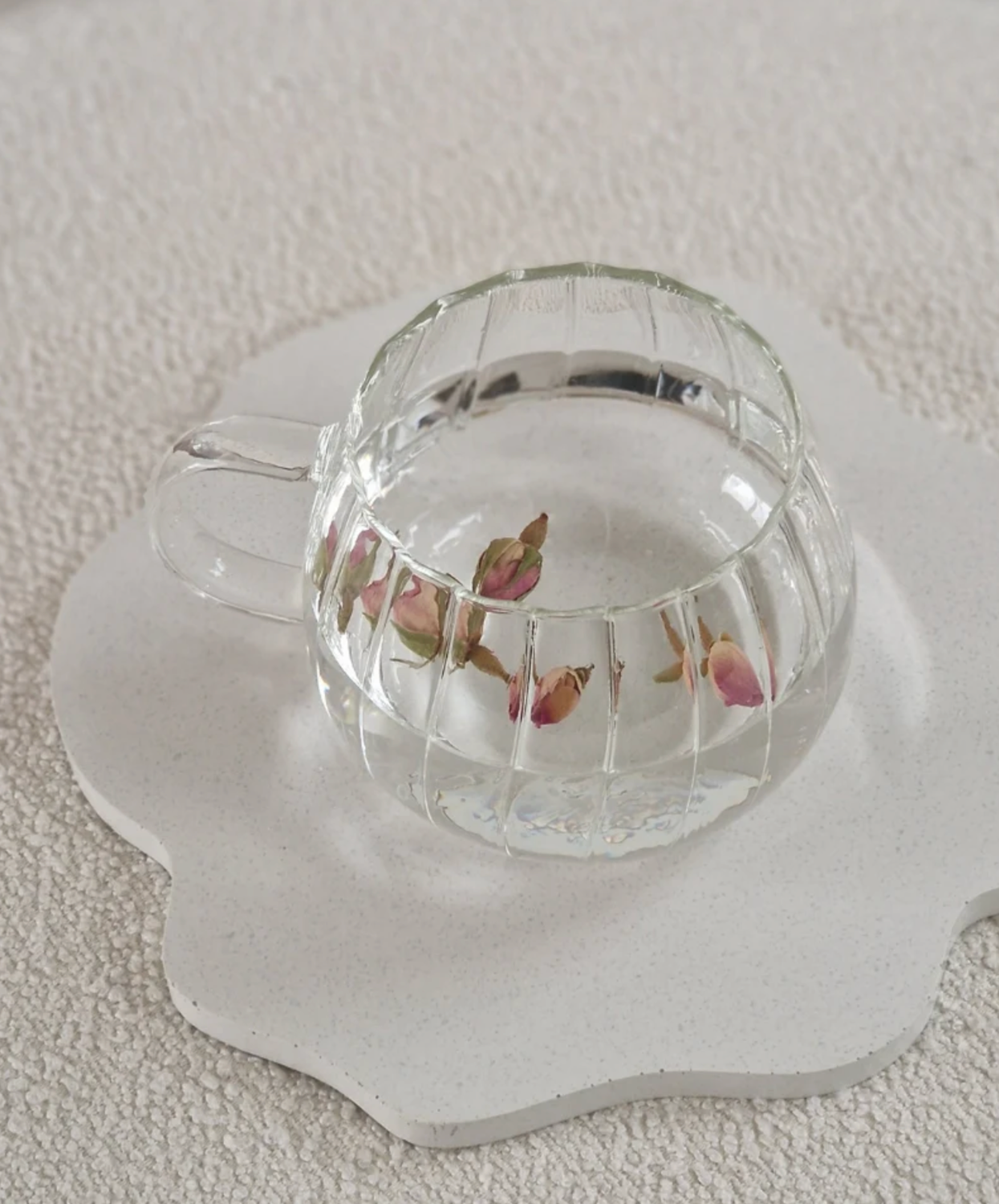 Riffel kopjes borosilicaatglas - 400 ml