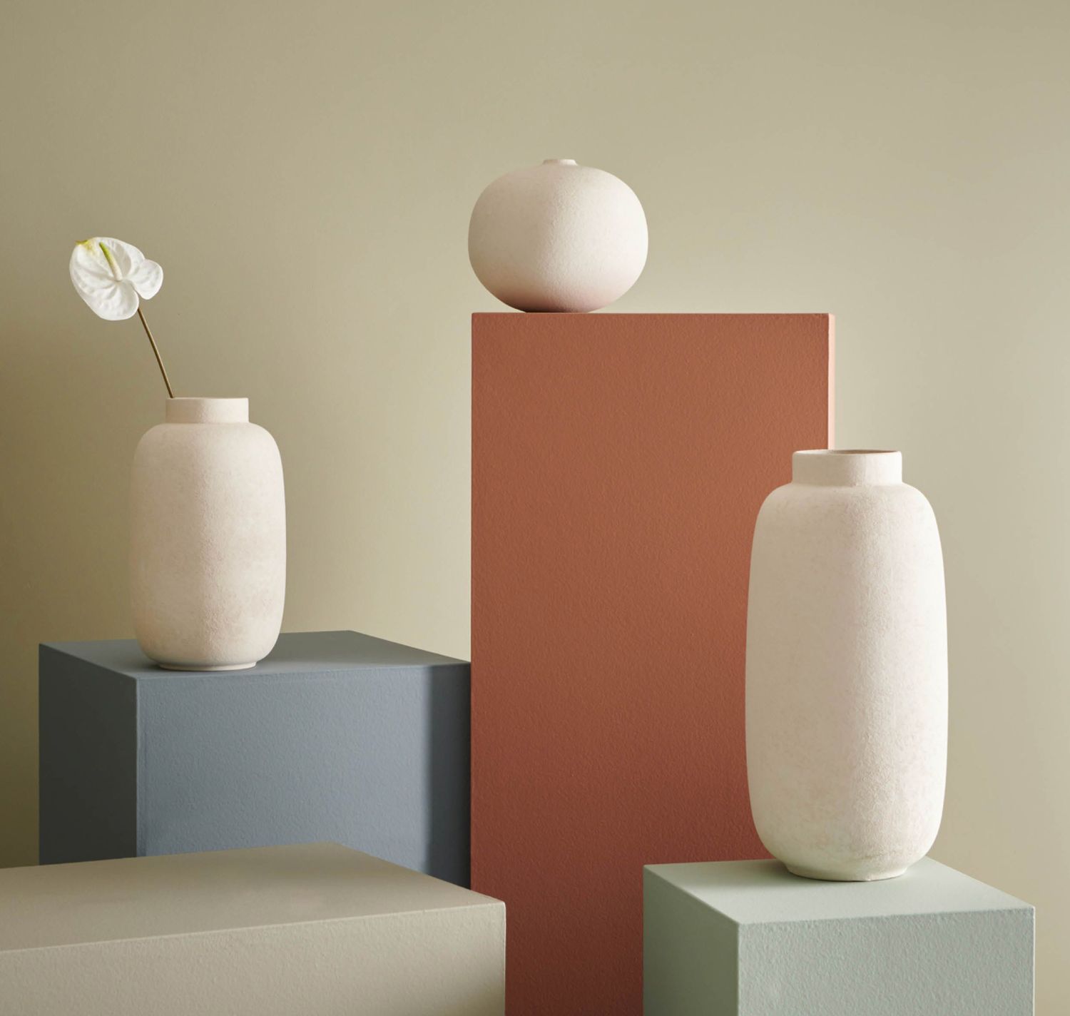 S|P Koleksiyon Vazo 20xY34cm beyaz Bullet