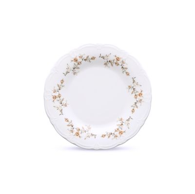 Tabak 27CM Kahverengi Çiçek Retro