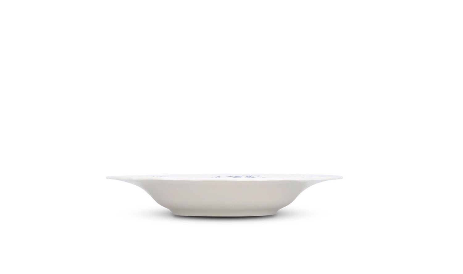 Diep bord 23,5/14XH4CM Blauwe Bloem retro