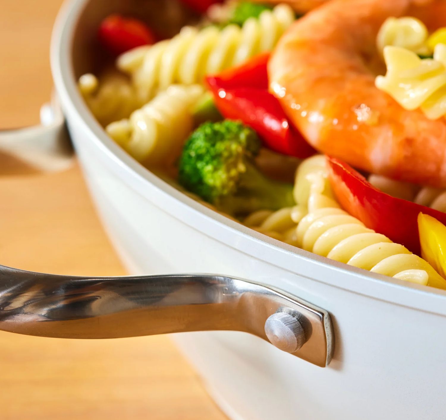 Karaca Swiss Crystal Almond Cream Sauteerpot 26 cm