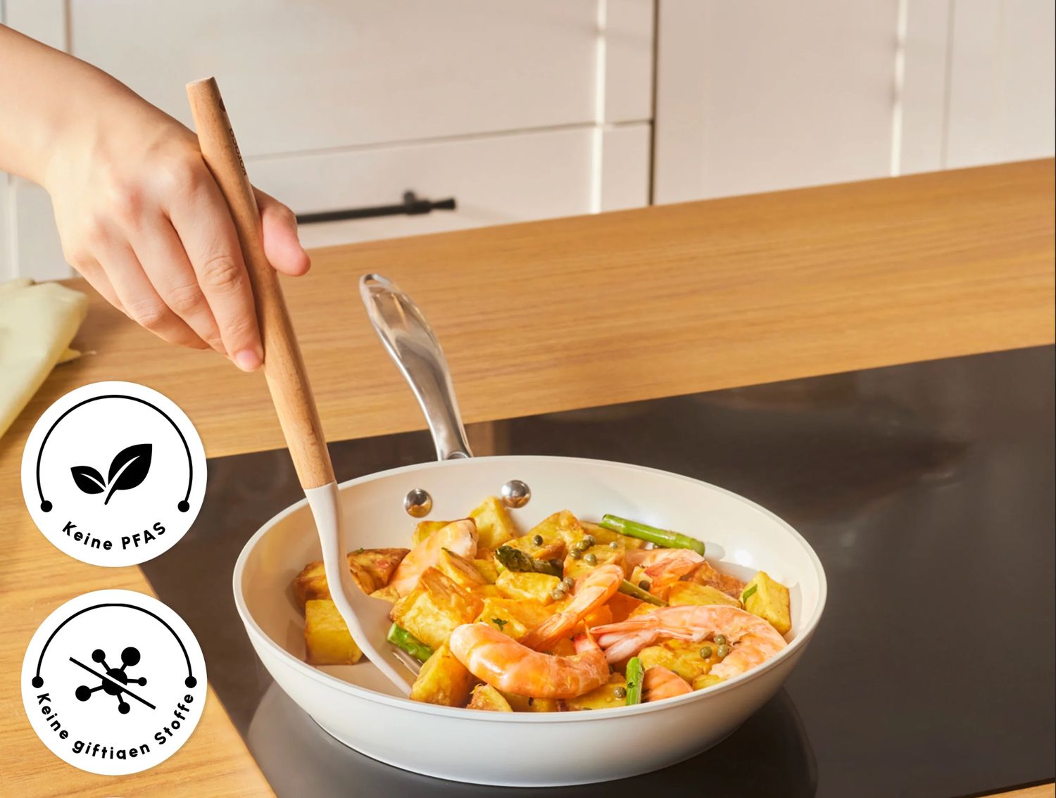 Karaca Swiss Crystal Almond Cream Pan 26 Cm