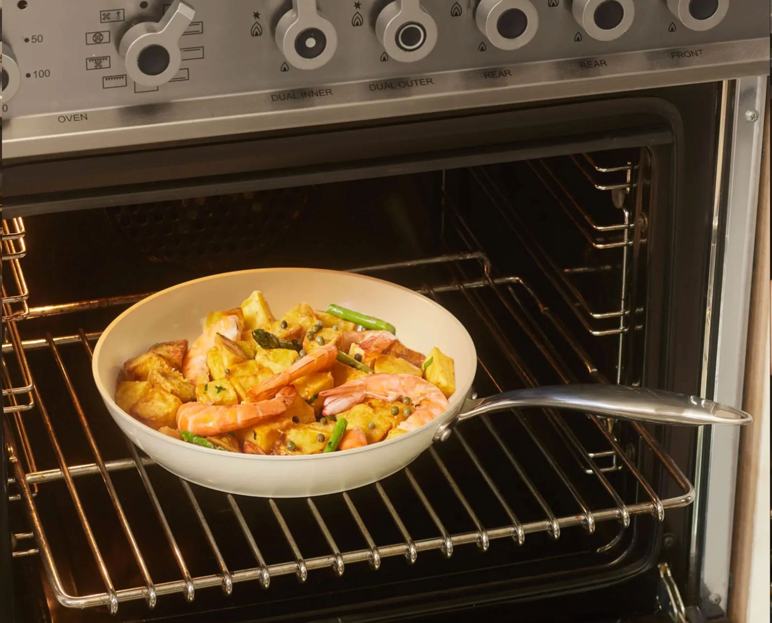 Karaca Swiss Crystal Almond Cream Pan 26 Cm