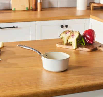 Karaca Swiss Crystal Almond Cream Sauce Pan 14 Cm