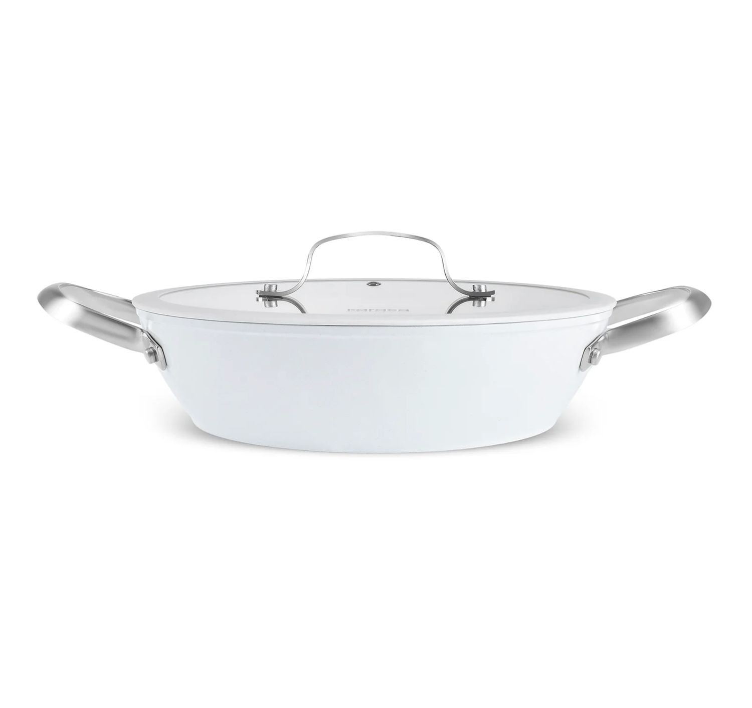 Karaca Swiss Crystal Almond Cream Sauteerpot 30 cm