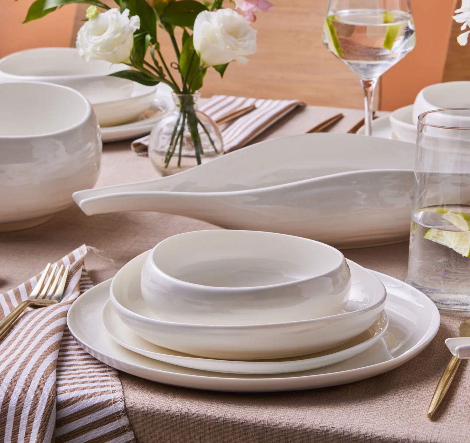 Karaca Earth Collection Clay 55-delige Serviesset voor 12 Personen