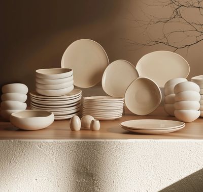 Karaca Earth Collection Cupid 55-Piece 12-Person Dinner Set