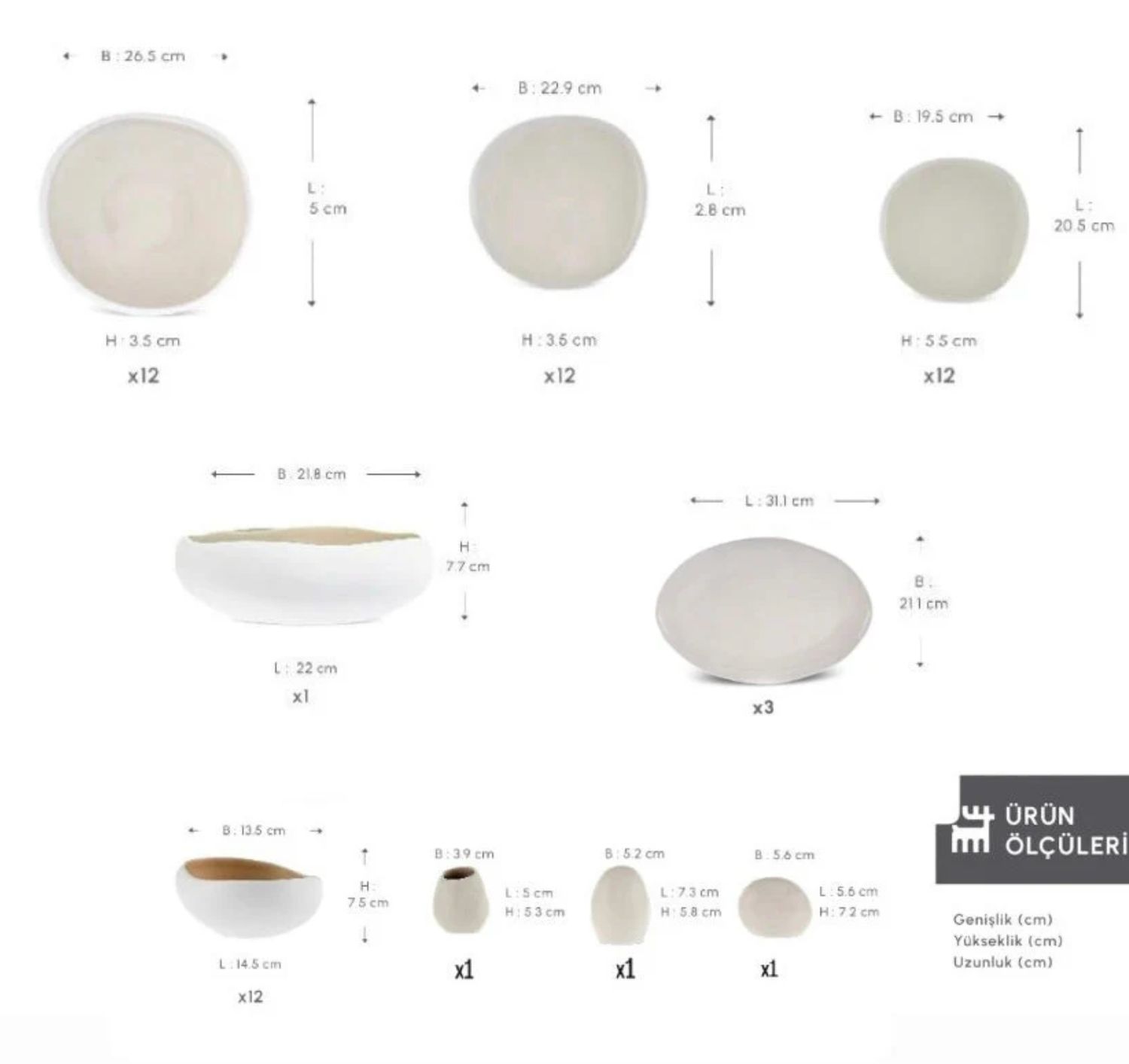 Karaca Earth Collection Cupid 55-delig Set 12 Personen Servies