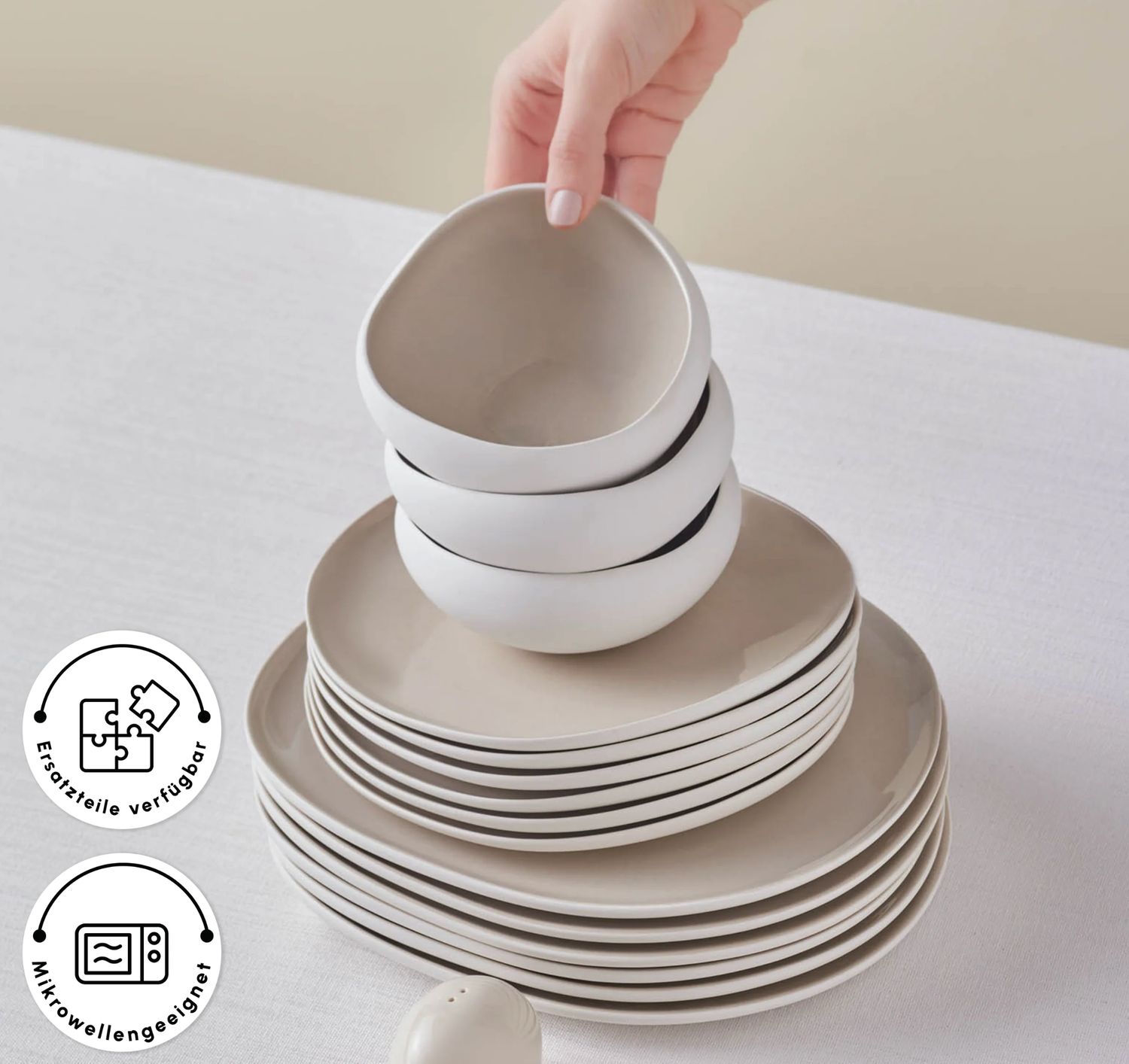 Karaca Earth Collection Cupid 55-delig Set 12 Personen Servies