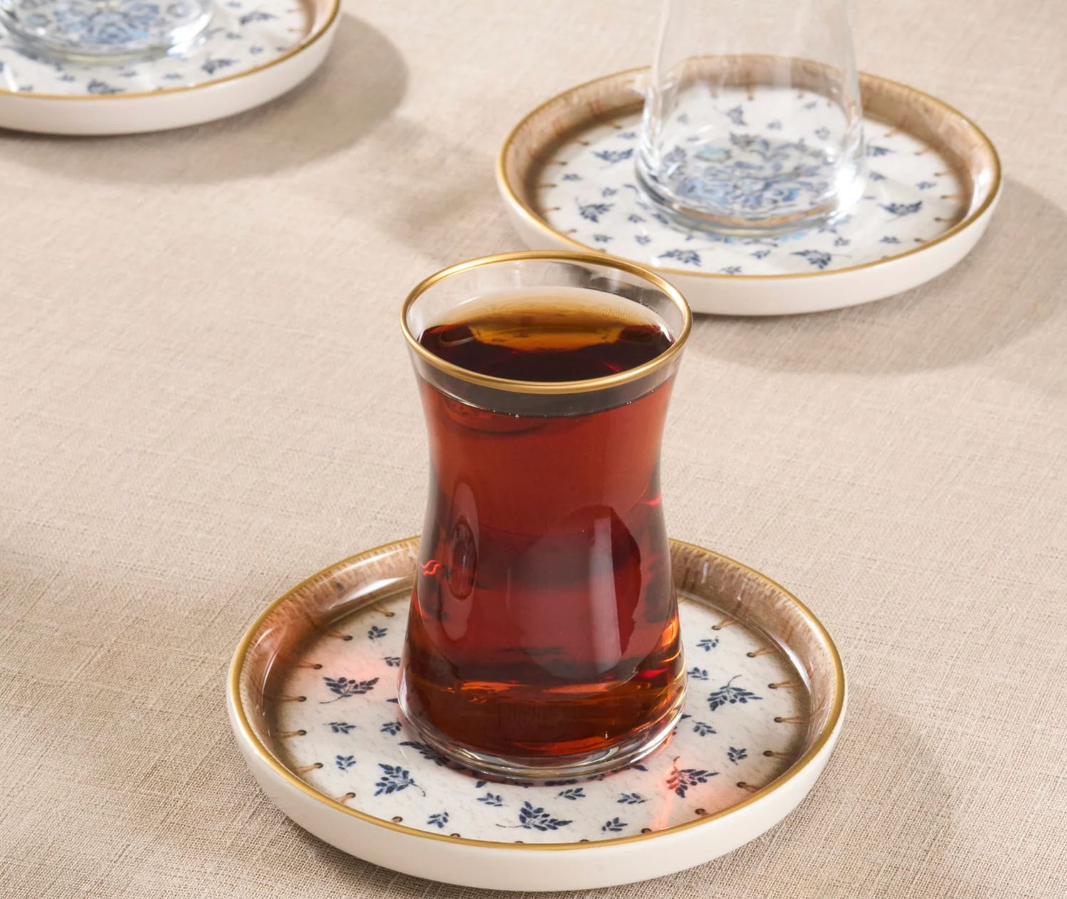 Karaca Elena 12-delige theeglazen set