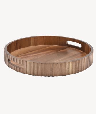 Acaciahouten Stripe dienblad