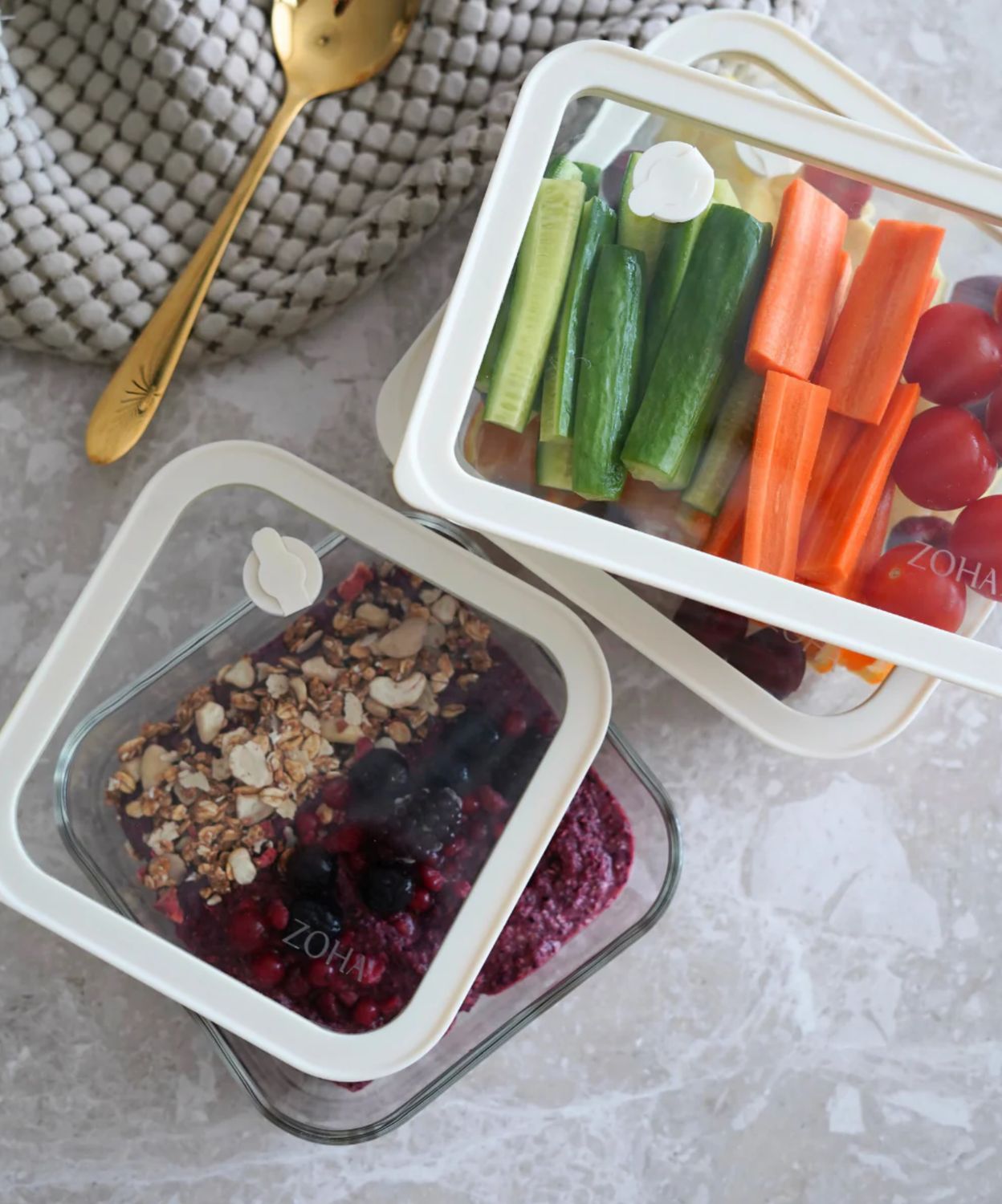 Vershoudbakjes Voordeel bundel transparant 6 stuks + Organizer