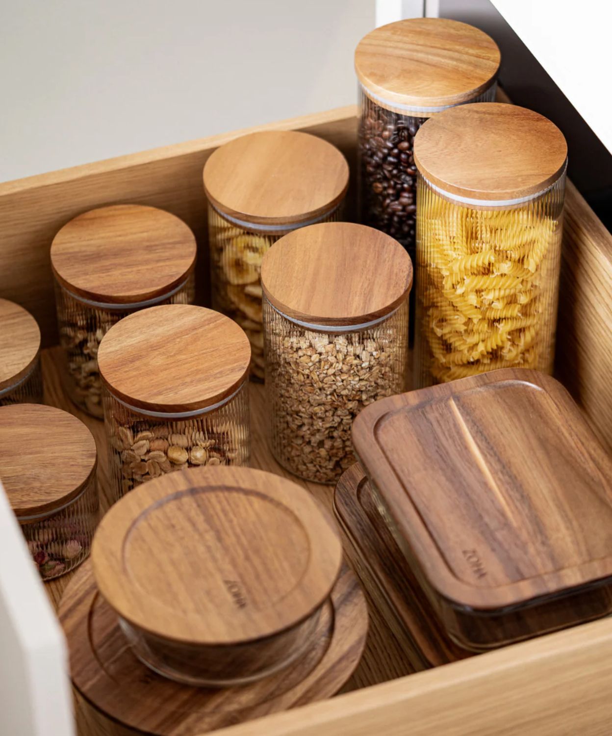 Vershoudbakjes Bundel Acacia 4-delig rechthoekig