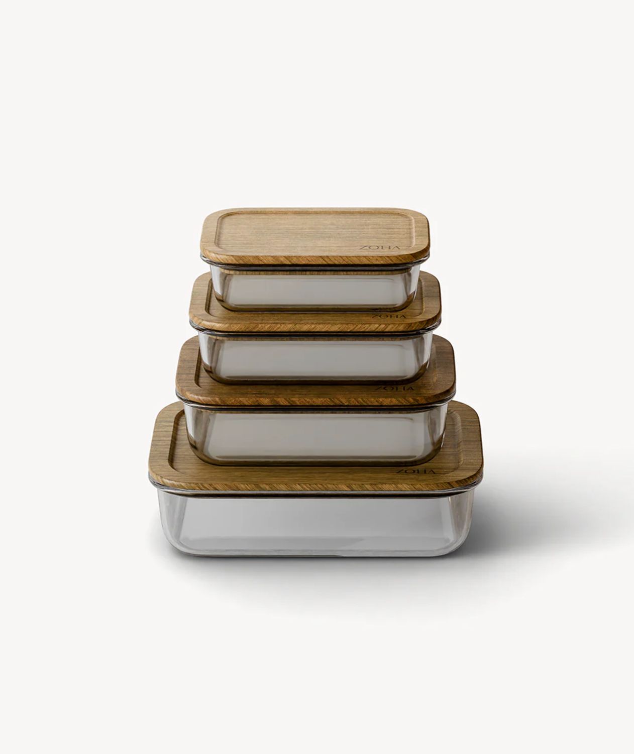 Vershoudbakjes Bundel Acacia 4-delig rechthoekig