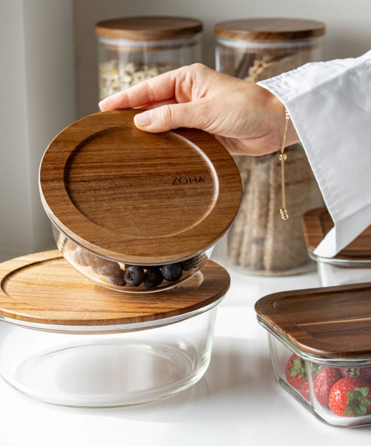 Vershoudbakjes Bundel Acacia 4-delig Rond