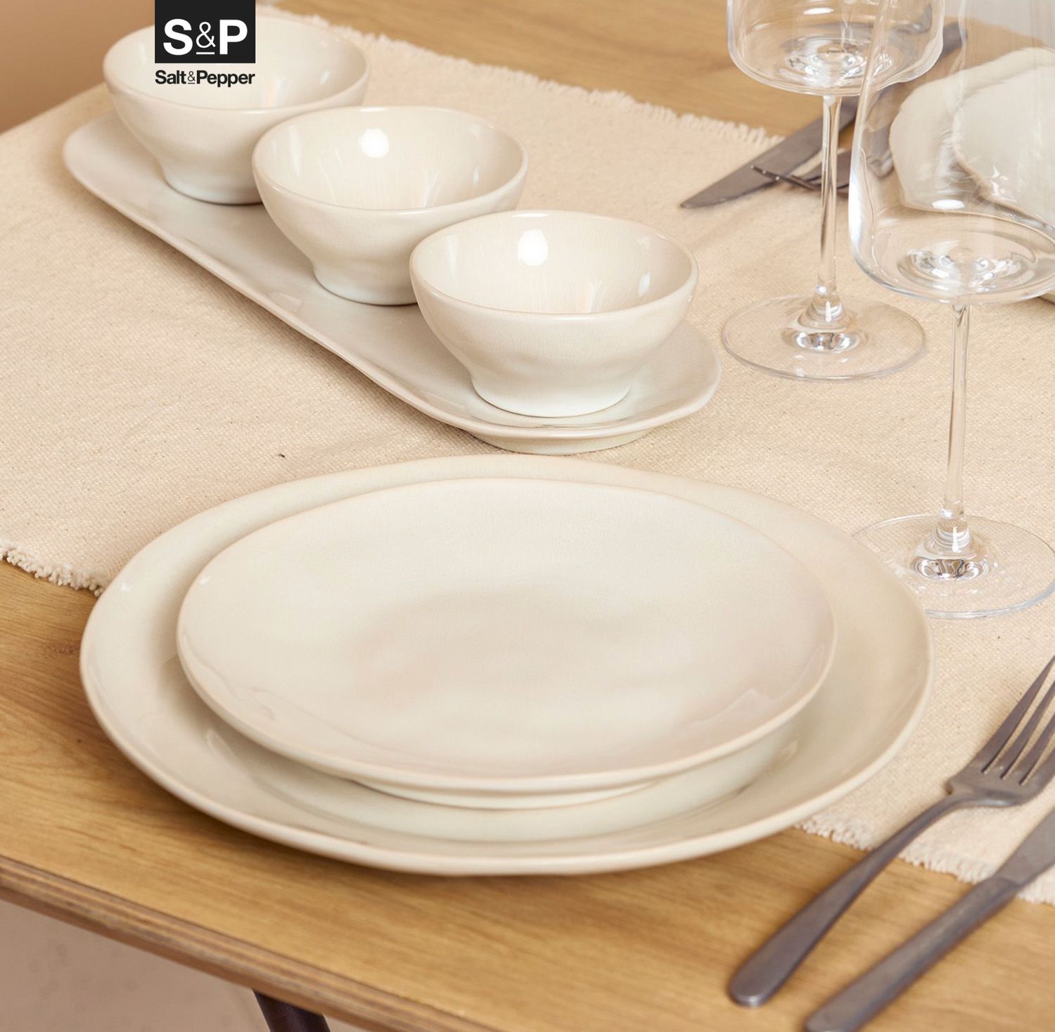 S&P Plat Bord 21,5CM Beige Rocca