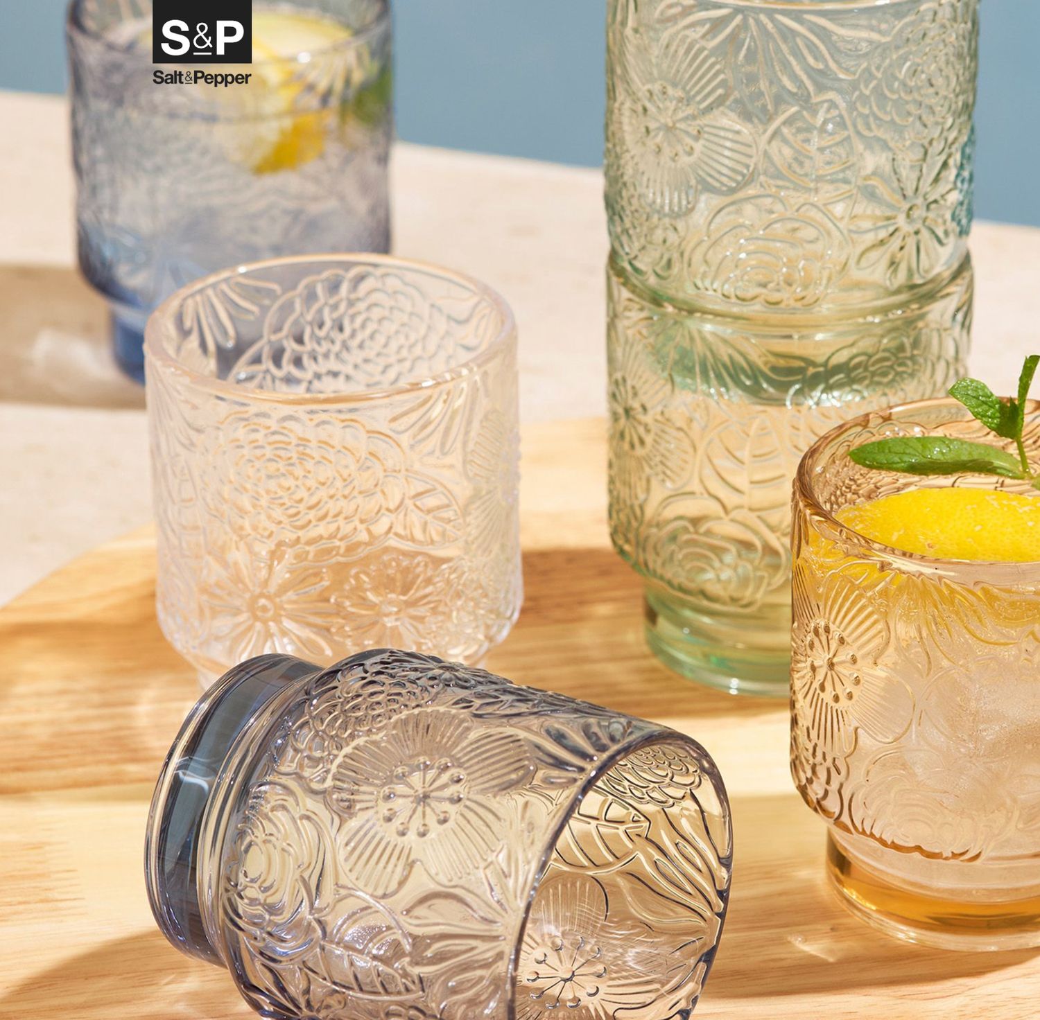 S&P Glas 30cl Flora - set/4