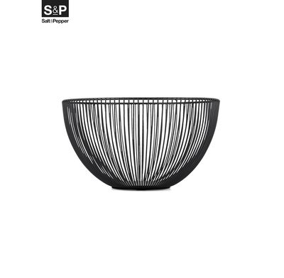 S&P Draadmand 25,5xH14,5cm zwart Scala