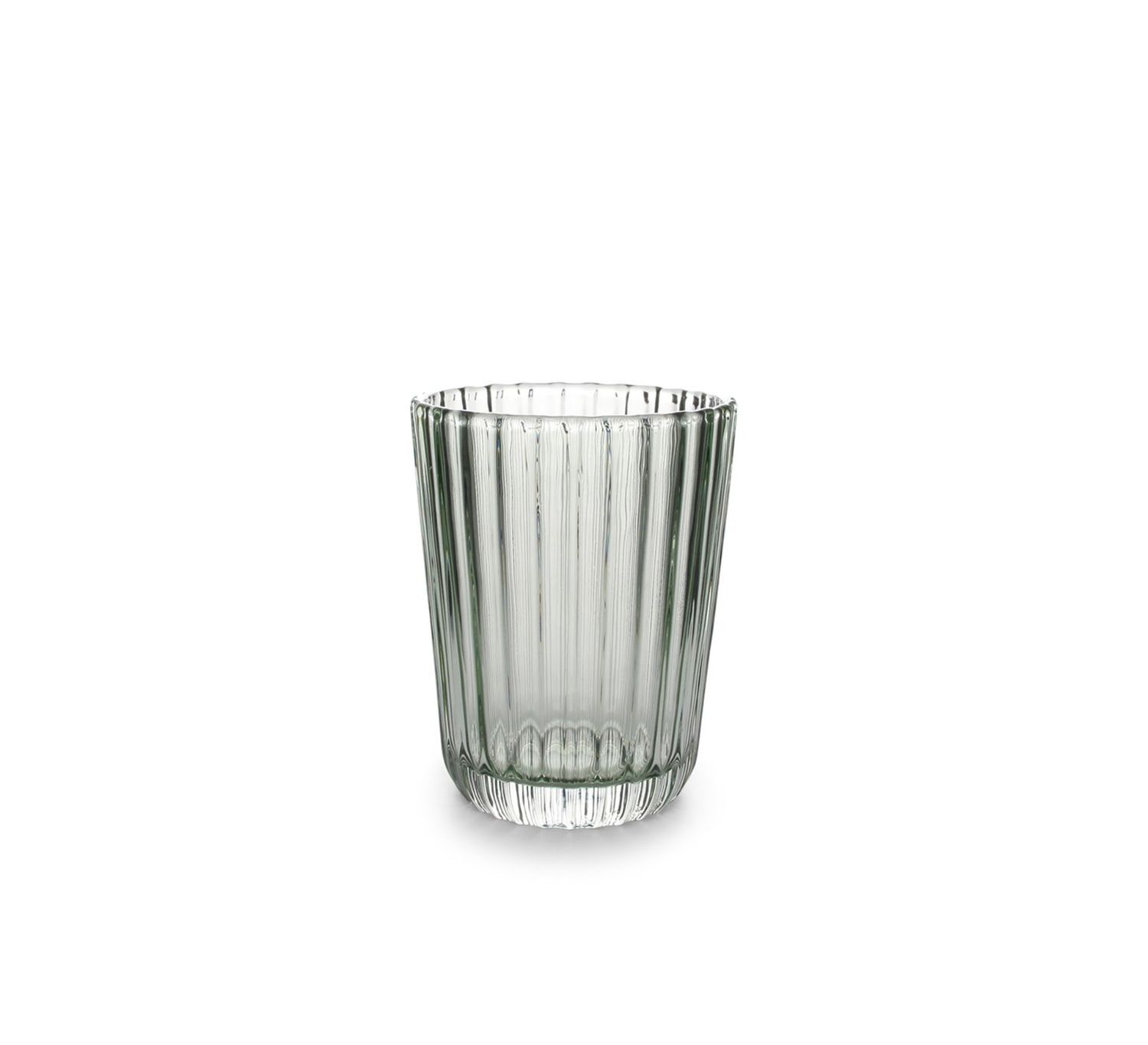 S&P Glas 26cl groen Blossom - set/4