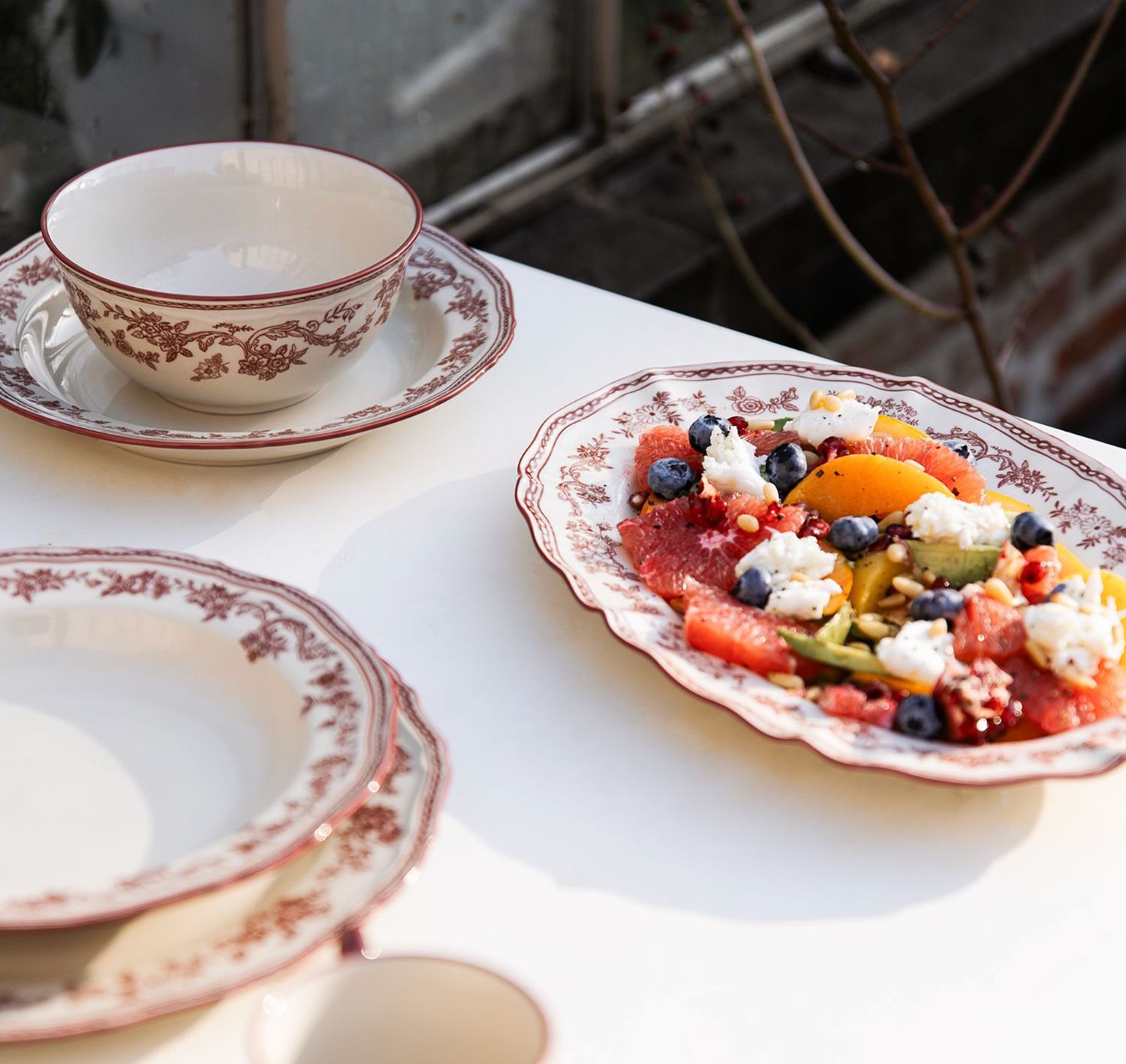 S&P Diep bord 23/17xH4cm burgundy Cyril S&P Diep bord 23/17xH4cm burgundy Cyril