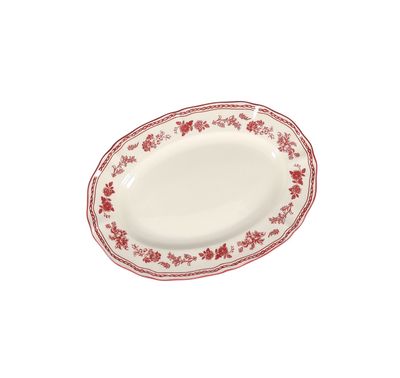 S&P Serveerschaal 25,5x18cm ovaal burgundy Cyril