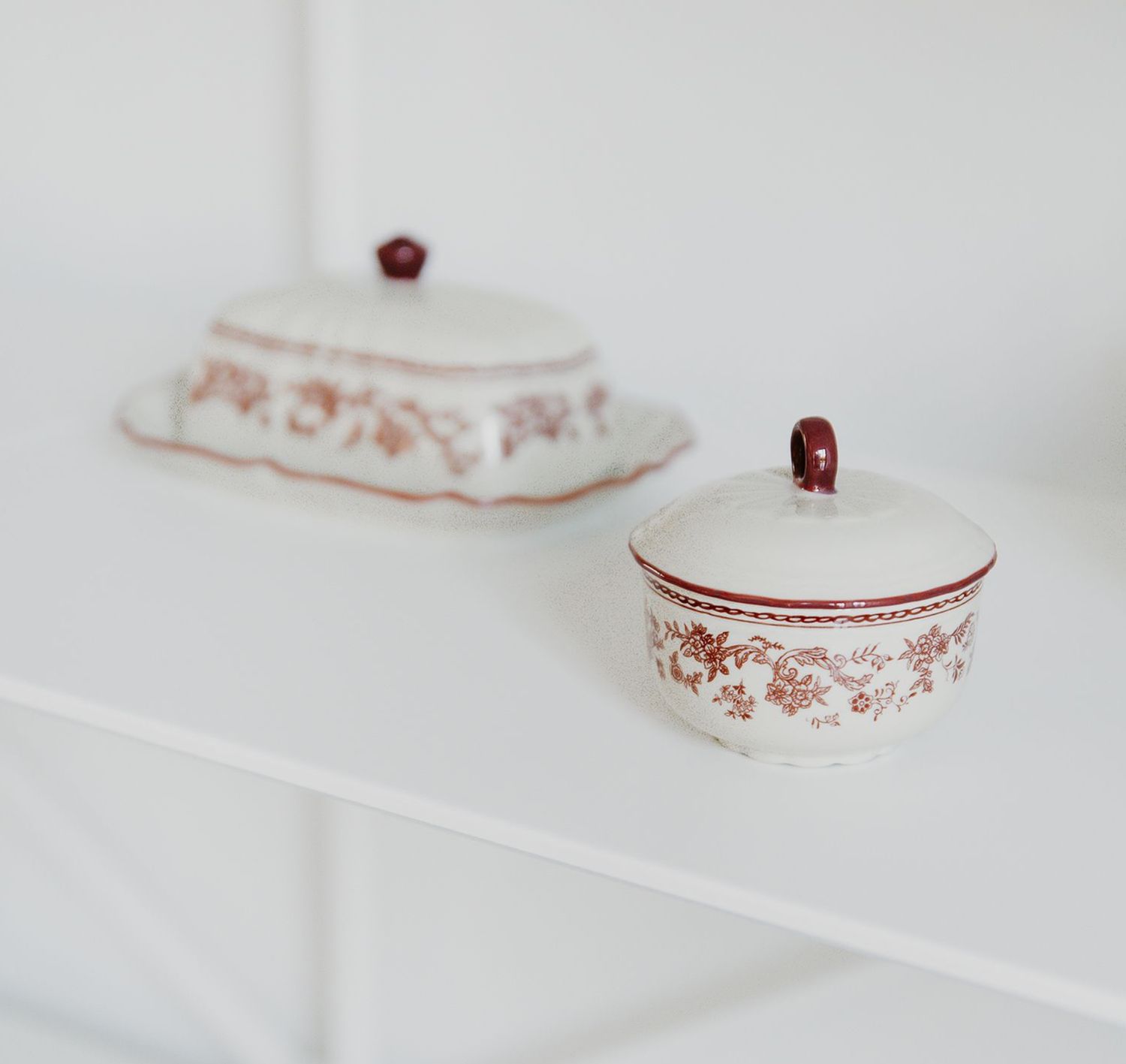 S&P Suikerpot 20,5cl met deksel burgundy Cyril