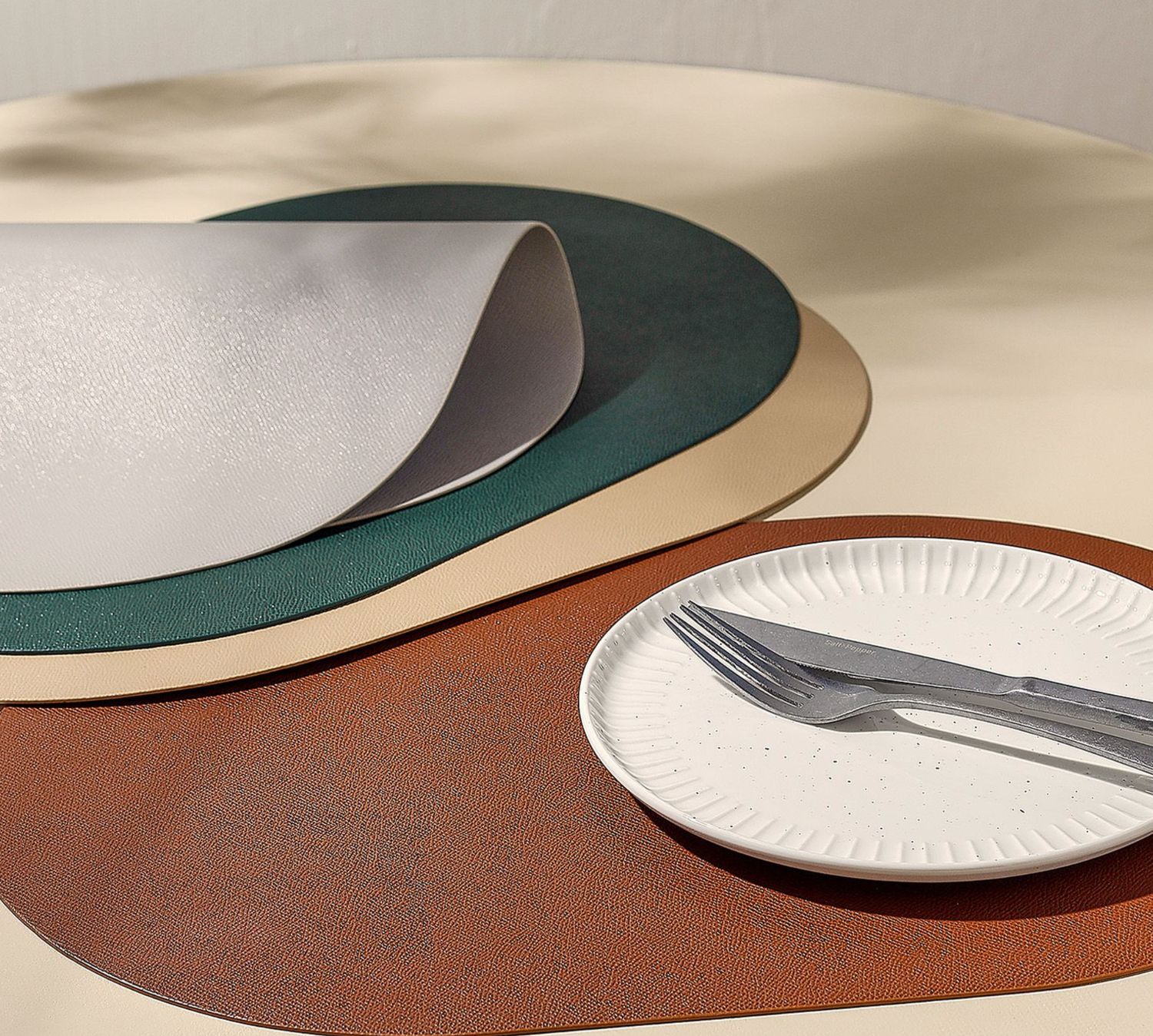 S&P Placemat 45x30cm ovaal groen Tabletop