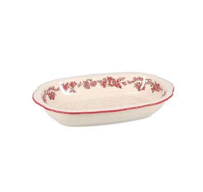 S&P Serveerschaal 31,5x21xH5,5cm ovaal burgundy Cyril