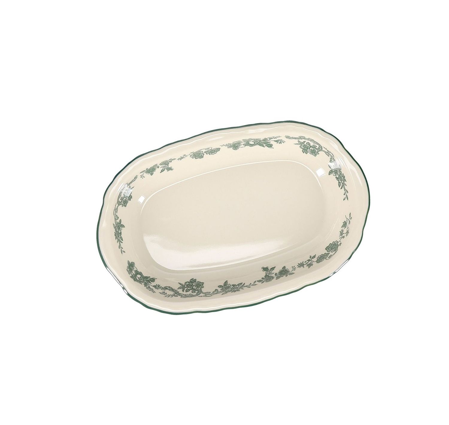 S&P Serveerschaal 26,5x17,5xH4,5cm ovaal green Cyril