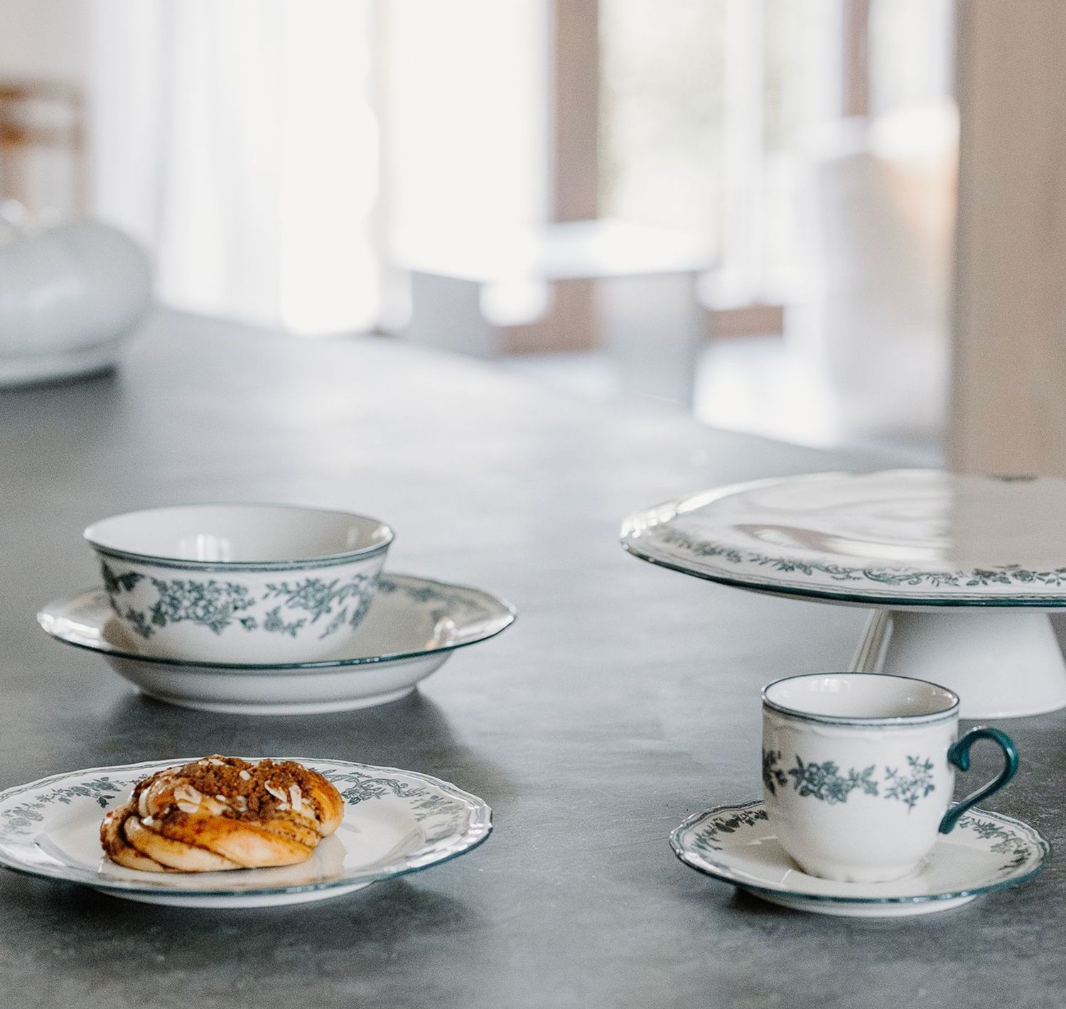 S&P Taartplateau 32,5xH9cm green Cyril