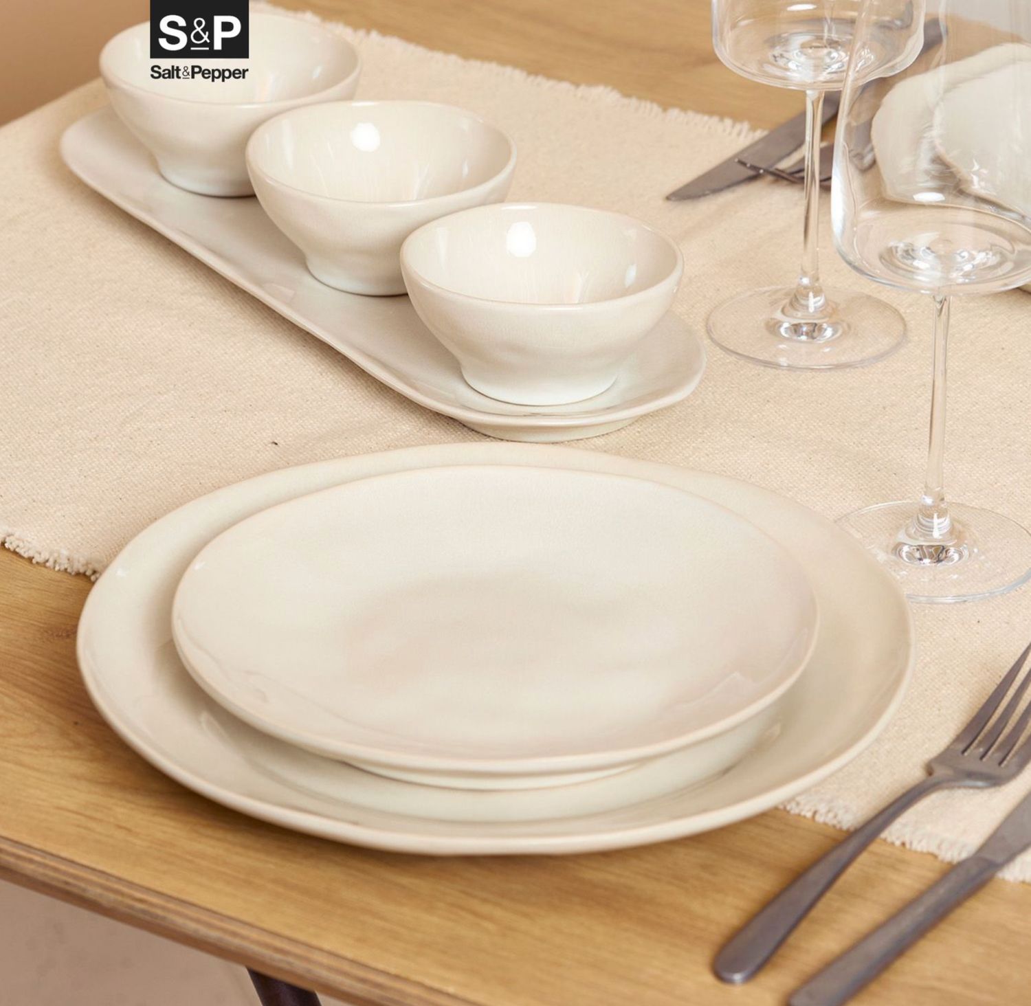 S&P Collection Rocca Beige 24-delig serviesset voor 6 personen