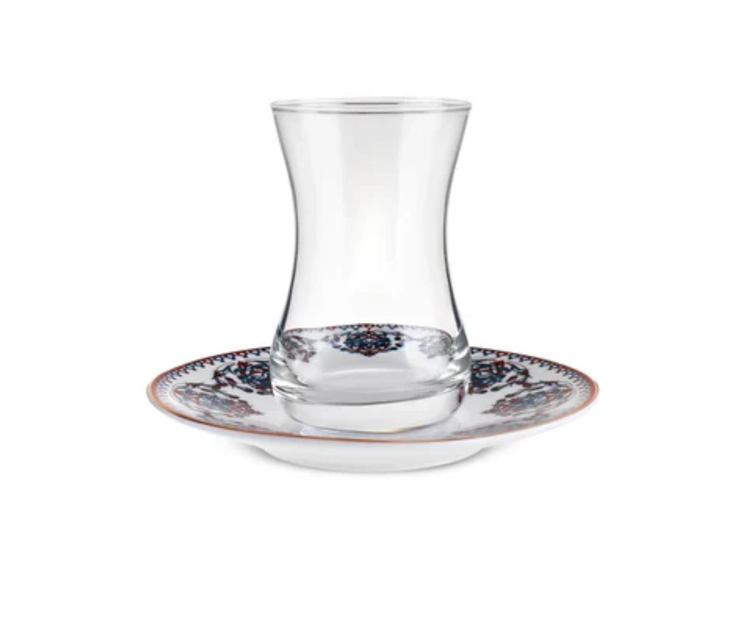 Karaca Nakkas 12-delige Turkse theeset voor 6 personen, 130 ml, rood Karaca Nakkas 12-delige Turkse theeset voor 6 personen, 130 ml, rood