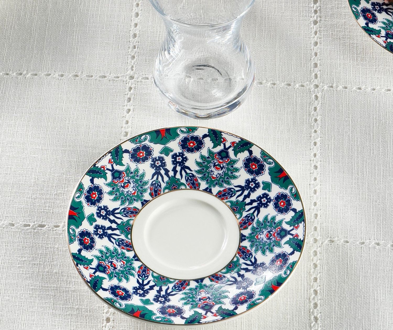 Karaca Edirne 12-delige Turkse theeset voor 6 personen, 130 ml, multi