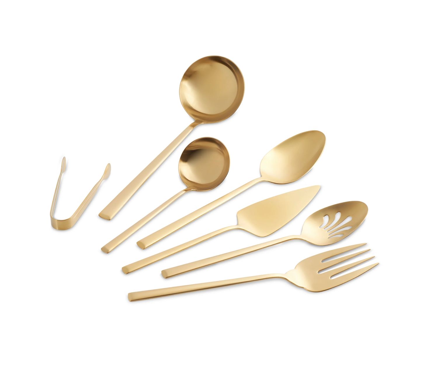 Karaca Tivoli 7-delige serveerset in doos, goudkleurig