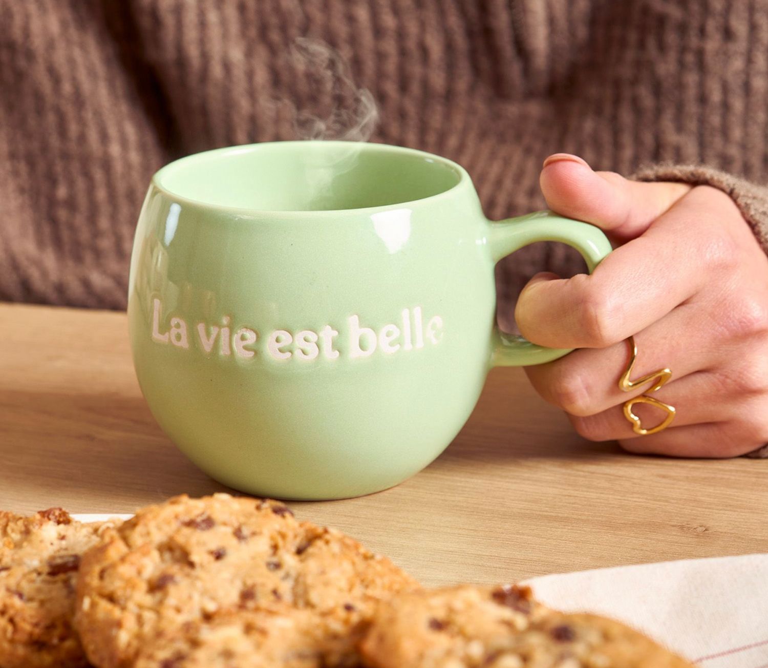 S&P Beker 42cl "La vie est belle" groen Muggies