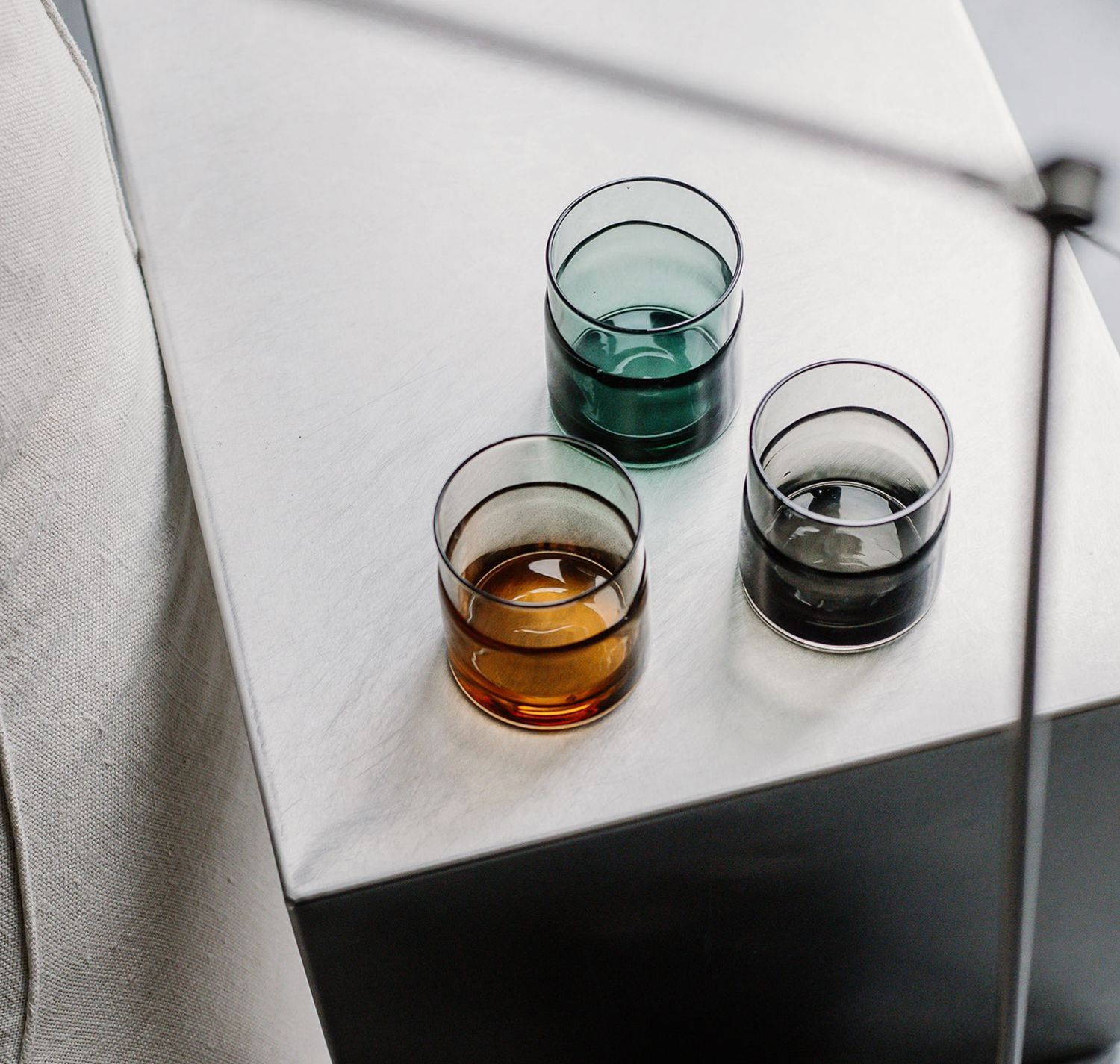 S&P Glas 31,5cl groen Mono - set/2