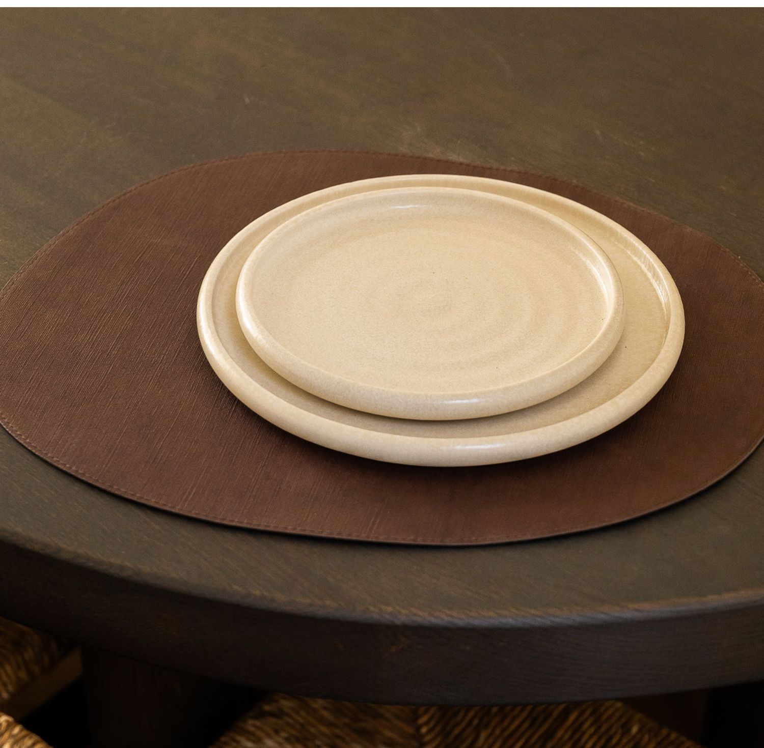 S&P Placemat 43,5x36,5cm organisch donkerbruin Dinner