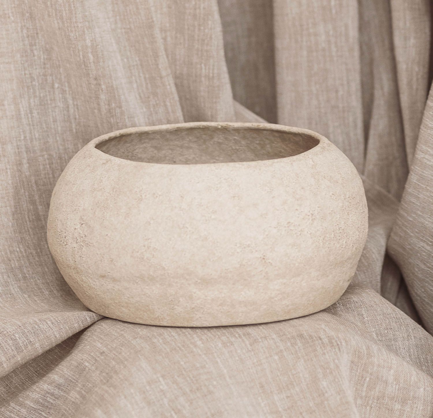 S&P Sierschaal 31xH18cm beige Cave