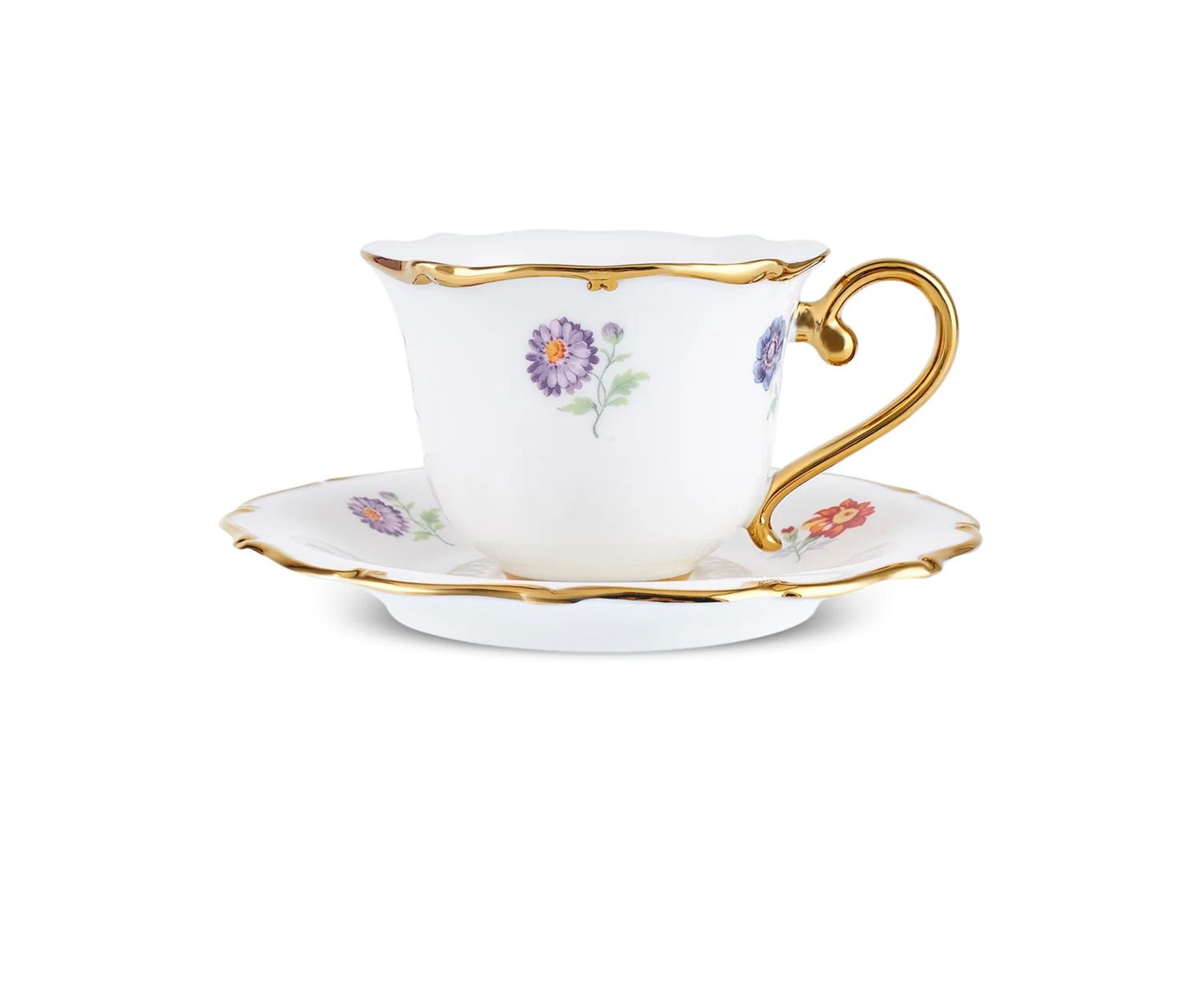 Karaca Royal Bone Diana koffieservies voor 6 personen, 90 ml