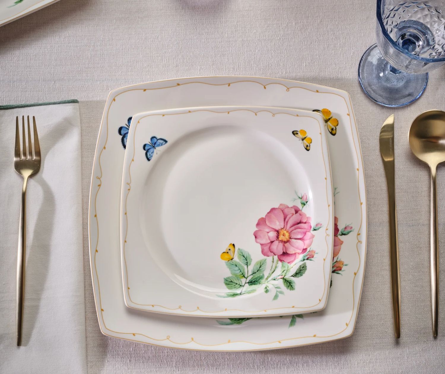 Karaca Square Bone Velora 53-delige Dinnerset voor 12 personen
