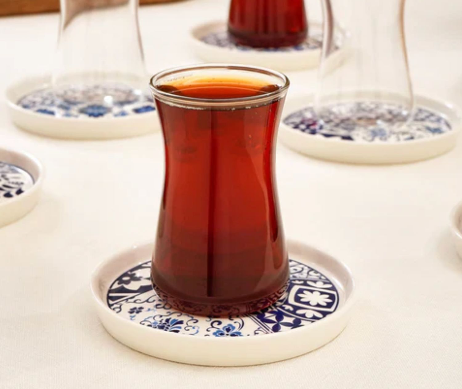 Karaca Portela 12-delige Turkse Theeset voor 6 Personen, 170 ml, Meerkleurig