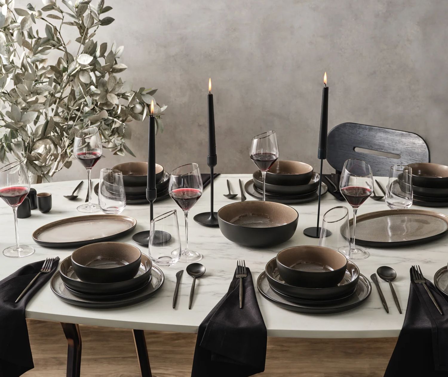 Karaca Earth Collection Mercure 59-Delige 12-Persoons Serviesset