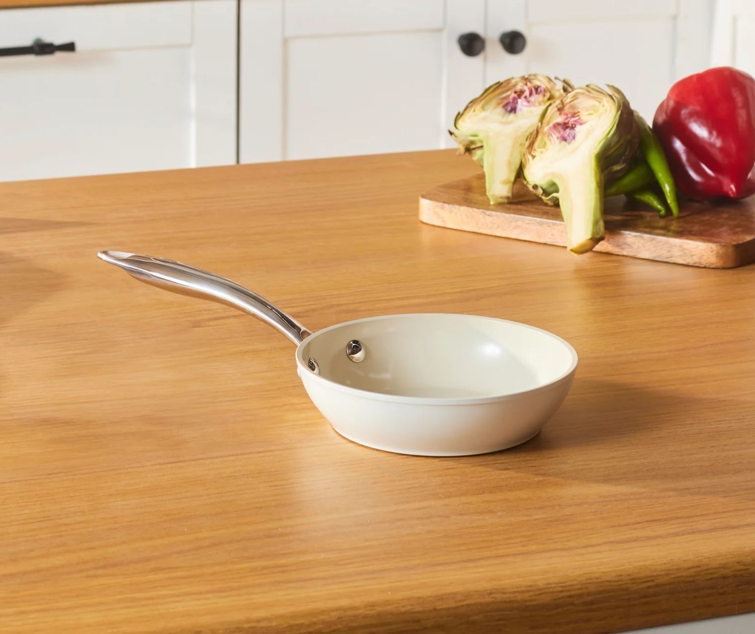 Karaca Swiss Crystal Almond Cream, Keramische Pan, 16cm